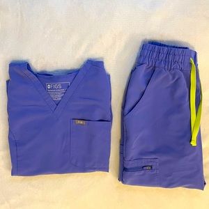 Figs limited edition XS Blueberry scrubs set